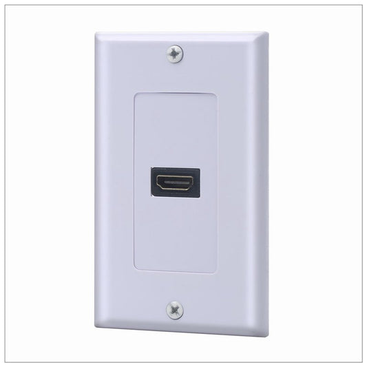 1 Port HDMI Wallplate - Supports 4K, 3D Wall Plate V324-HWP