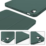 iPad 10th Case 10.9 Inch 2022 with Pencil Holder, Smart iPad Clear Case with Soft TPU Auto Wake Sleep Dark V324-IP109-TPUCLE-DGREEN