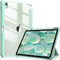 iPad 10th Case 10.9 Inch 2022 with Pencil Holder, Smart iPad Clear Case with Soft TPU Auto Wake Sleep Green V324-IP109-TPUCLE-MOCHA