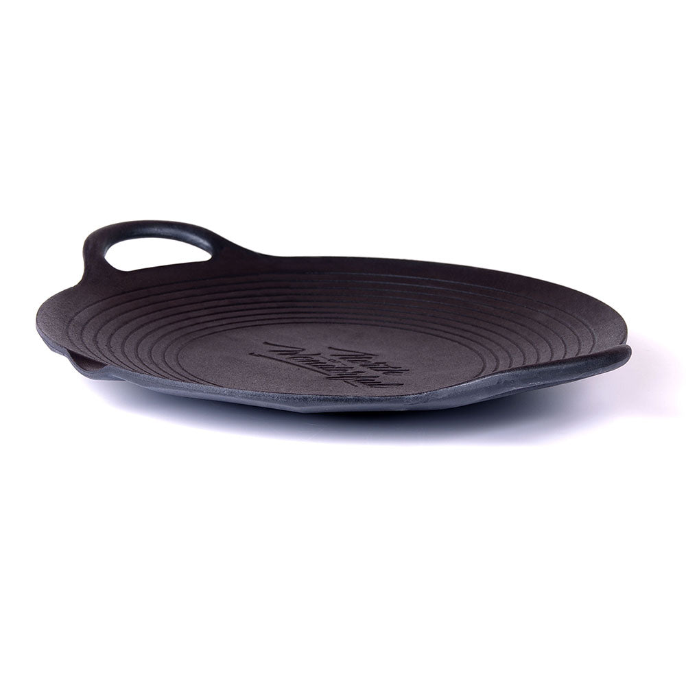 Cast Iron 36cm Korean Japanese BBQ Barbecue Grill Pan Plate Round Griddle Plate Indoor outdoor V324-JPBBQPAN36CM