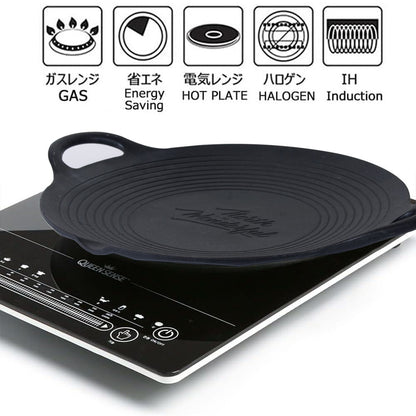 Cast Iron 36cm Korean Japanese BBQ Barbecue Grill Pan Plate Round Griddle Plate Indoor outdoor V324-JPBBQPAN36CM