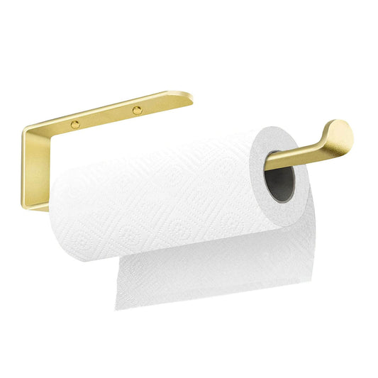 Gold Kitchen Bathroom Paper Holder Towel Holder Self Adhesive or Screw Mount 31cm V324-JWTBATHPAPRACK-31CMGD