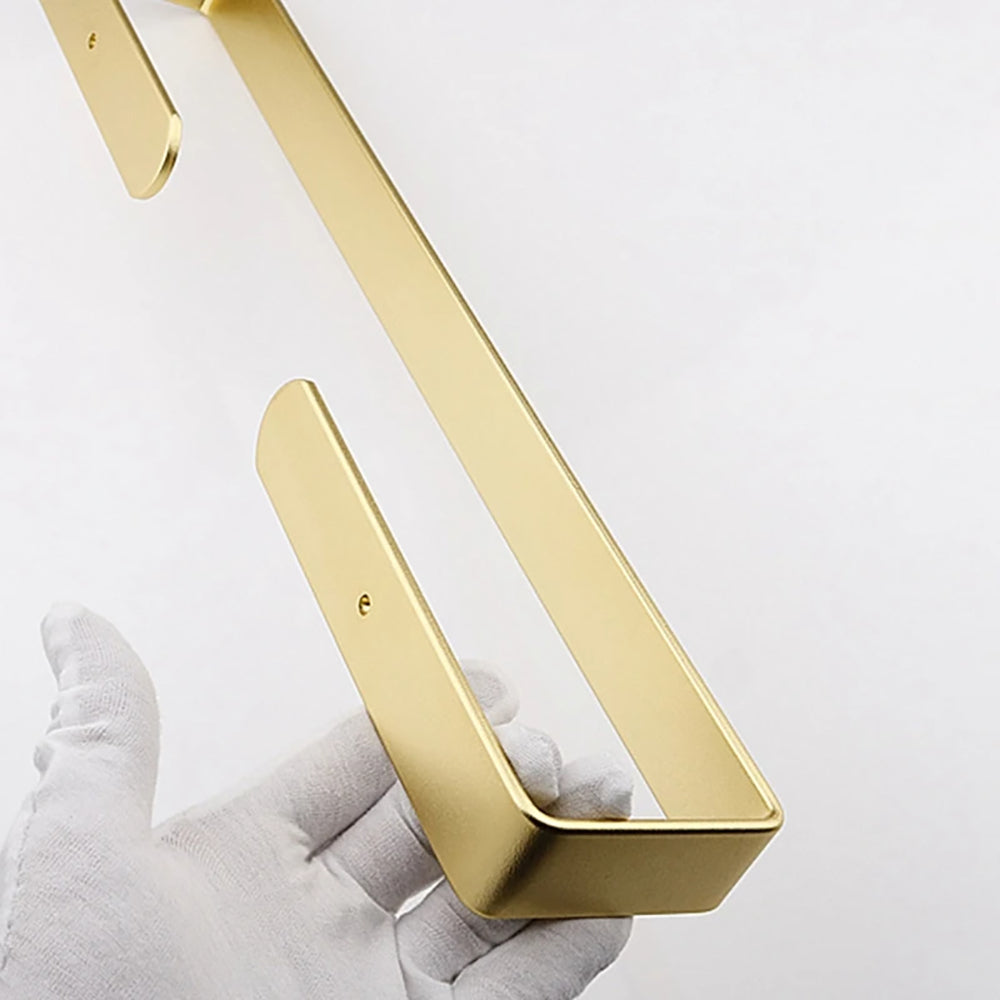 Gold Kitchen Bathroom Paper Holder Towel Holder Self Adhesive or Screw Mount 40cm V324-JWTBATHPAPRACK-40CMGD