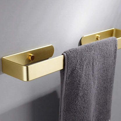 Gold Kitchen Bathroom Paper Holder Towel Holder Self Adhesive or Screw Mount 40cm V324-JWTBATHPAPRACK-40CMGD