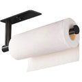 Kitchen Paper Holder Under Cabinet Wall Mount Adhesive Paper Towel Holder Rectangle Black V324-JWTCPAPERHO-RCBK