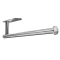 Kitchen Paper Holder Under Cabinet Wall Mount Adhesive Paper Towel Holder Silver V324-JWTCPAPERHO-RDBS
