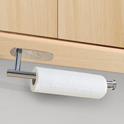 Kitchen Paper Holder Under Cabinet Wall Mount Adhesive Paper Towel Holder Silver V324-JWTCPAPERHO-RDBS