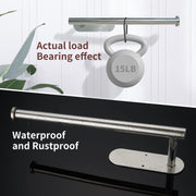 Kitchen Paper Holder Under Cabinet Wall Mount Adhesive Paper Towel Holder Silver V324-JWTCPAPERHO-RDBS