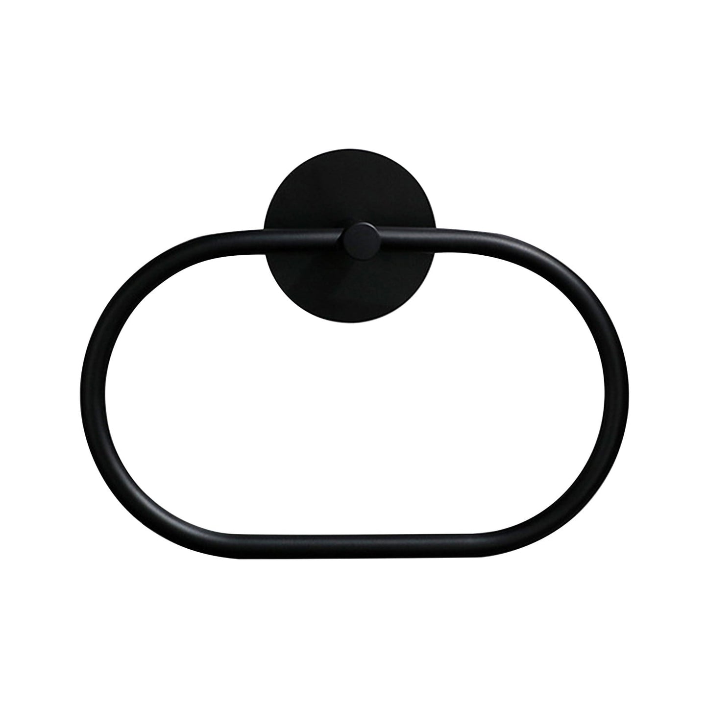 Bathroom Towel Ring Bathroom Towel Rack Adhesive Hand Towels Holder Towel Hanger Black V324-JWTCTOWLRACK-OVBK
