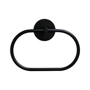 Bathroom Towel Ring Bathroom Towel Rack Adhesive Hand Towels Holder Towel Hanger Black V324-JWTCTOWLRACK-OVBK