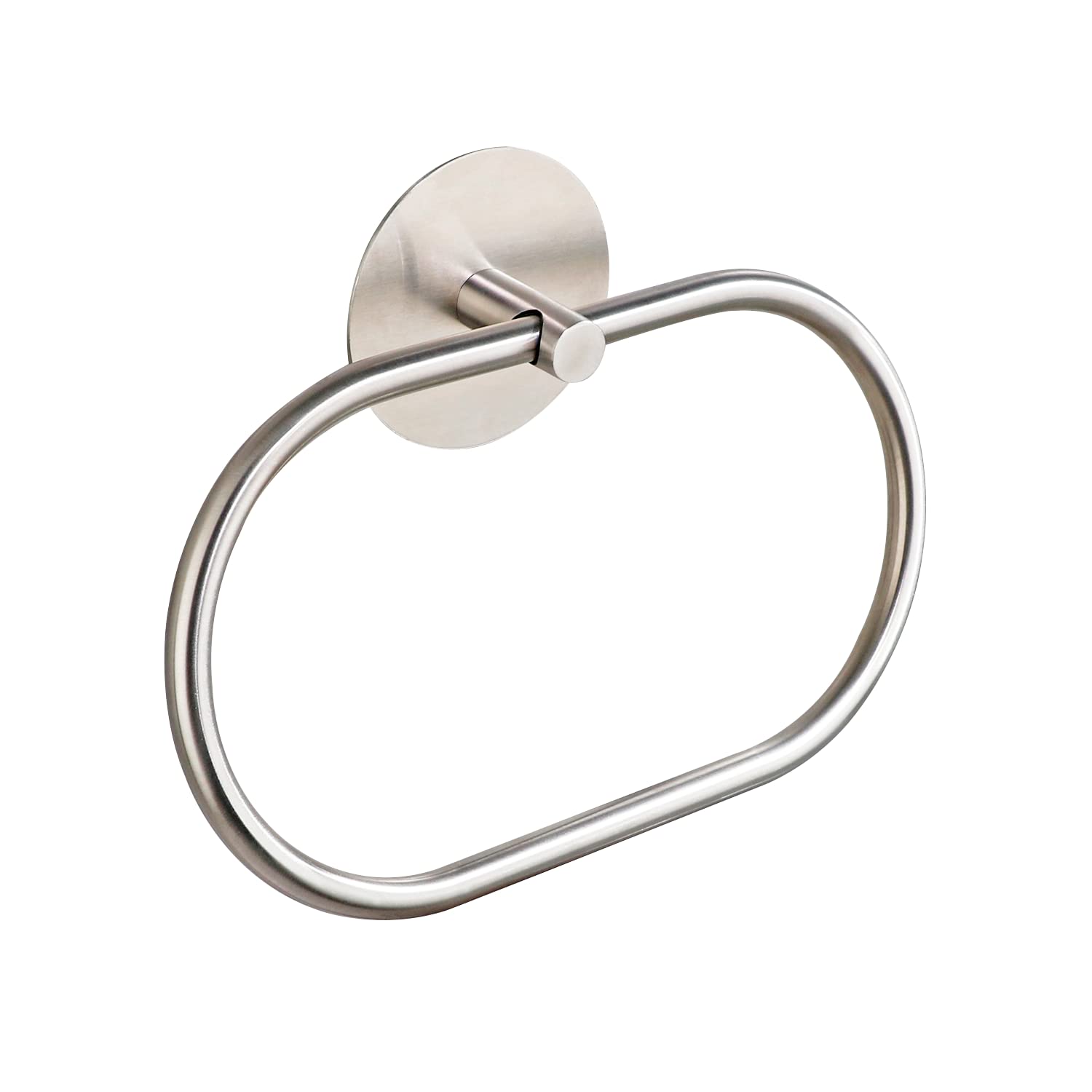 Bathroom Towel Ring Bathroom Towel Rack Adhesive Hand Towels Holder Towel Hanger Silver V324-JWTCTOWLRACK-OVSI