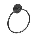 Bathroom Towel Ring Bathroom Towel Rack Adhesive Hand Towels Holder Towel Hanger Round Black V324-JWTCTOWLRACK-RDBK