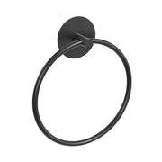 Bathroom Towel Ring Bathroom Towel Rack Adhesive Hand Towels Holder Towel Hanger Round Black V324-JWTCTOWLRACK-RDBK