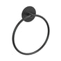 Bathroom Towel Ring Bathroom Towel Rack Adhesive Hand Towels Holder Towel Hanger Round Black V324-JWTCTOWLRACK-RDBK