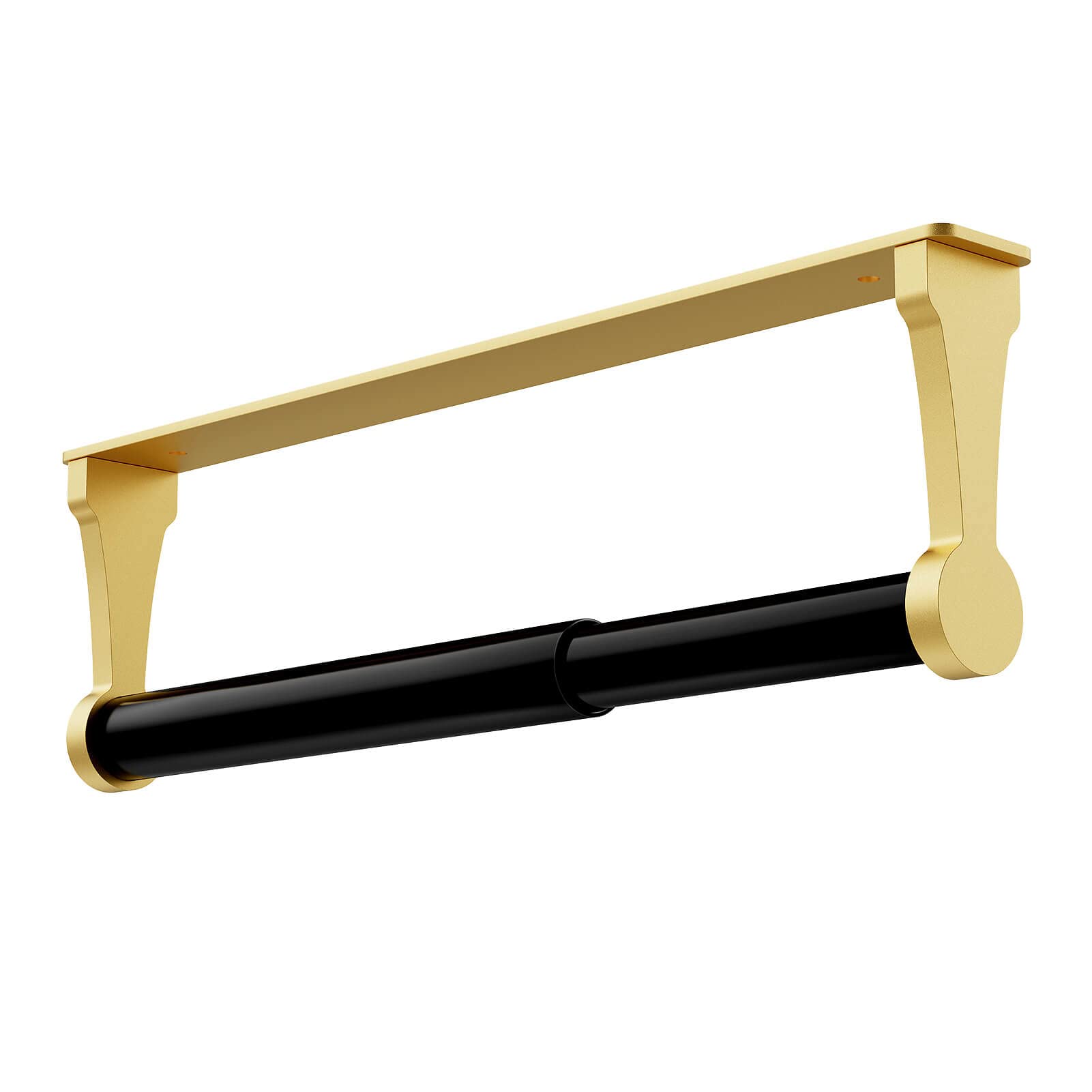 Kitchen Paper Holder Under Cabinet Screw Wall Mount Adhesive Paper Towel Holder Rectangle Gold V324-JWTPAPRACK-C8GD