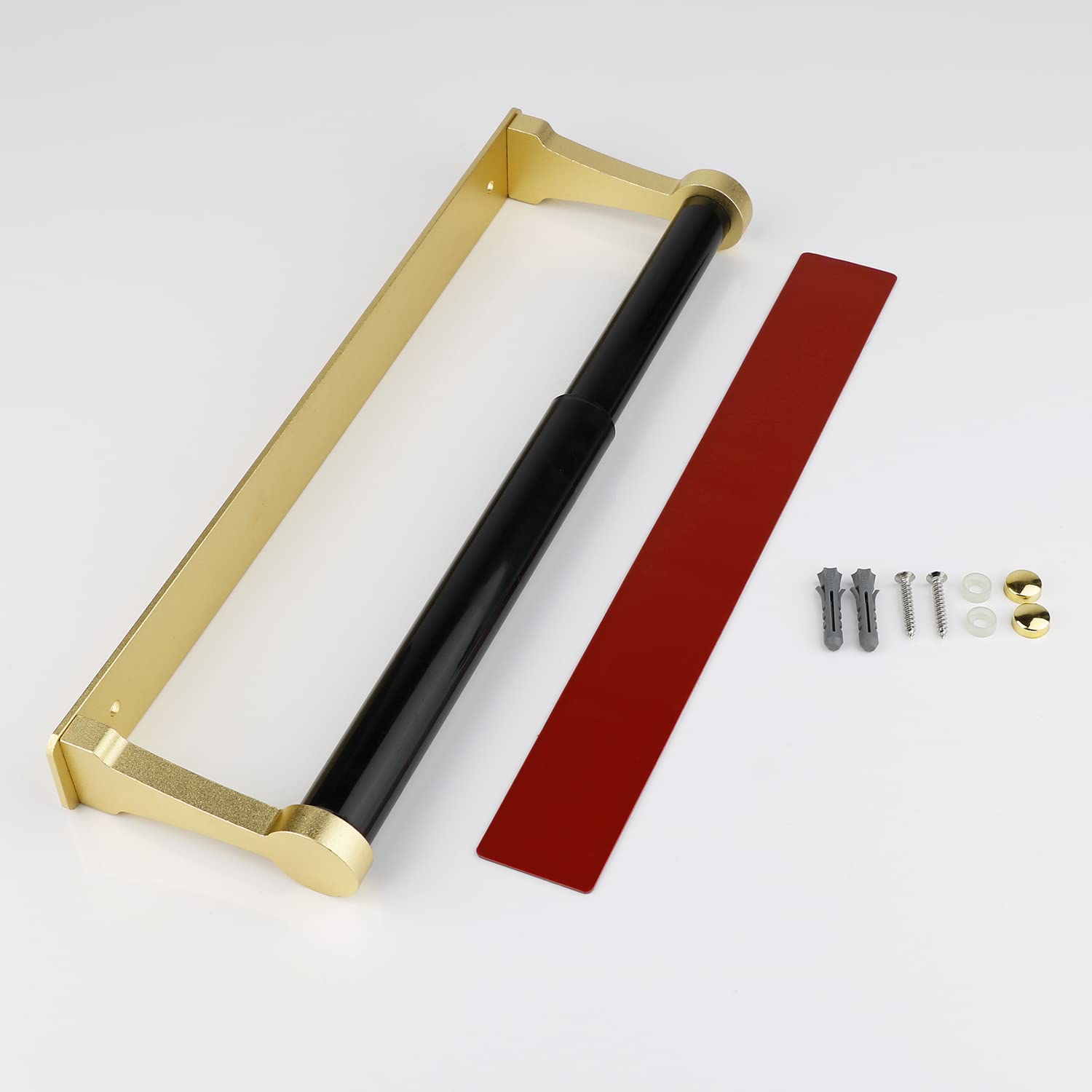 Kitchen Paper Holder Under Cabinet Screw Wall Mount Adhesive Paper Towel Holder Rectangle Gold V324-JWTPAPRACK-C8GD