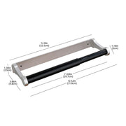 Kitchen Paper Holder Under Cabinet Screw Wall Mount Adhesive Paper Towel Holder Rectangle Silver V324-JWTPAPRACK-C8SIL