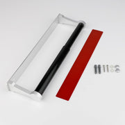 Kitchen Paper Holder Under Cabinet Screw Wall Mount Adhesive Paper Towel Holder Rectangle Silver V324-JWTPAPRACK-C8SIL