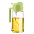600ml 2 in 1 Glass Oil Sprayer Dispenser Kitchen Sprayz Cooking Baking Oil Bottle BBQ Spray Green V324-KI-OIBOTTLE-GR
