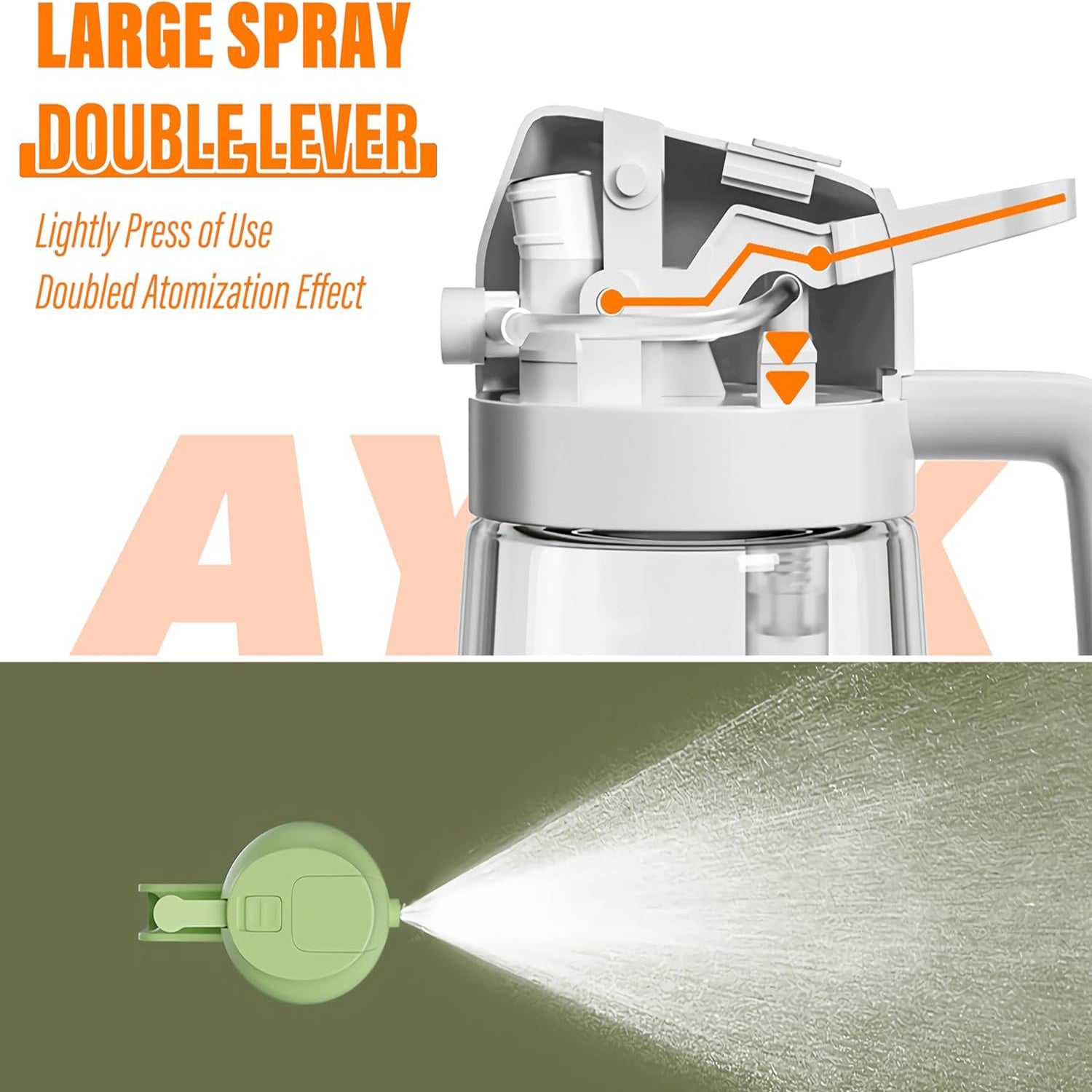 600ml 2 in 1 Glass Oil Sprayer Dispenser Kitchen Sprayz Cooking Baking Oil Bottle BBQ Spray Green V324-KI-OIBOTTLE-GR