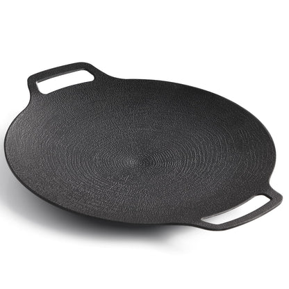 Korean Grill Pan Nonstick 6 Layer 40cm Round BBQ Griddle Indoor or Outdoor Cooking V324-KOBBPLATE