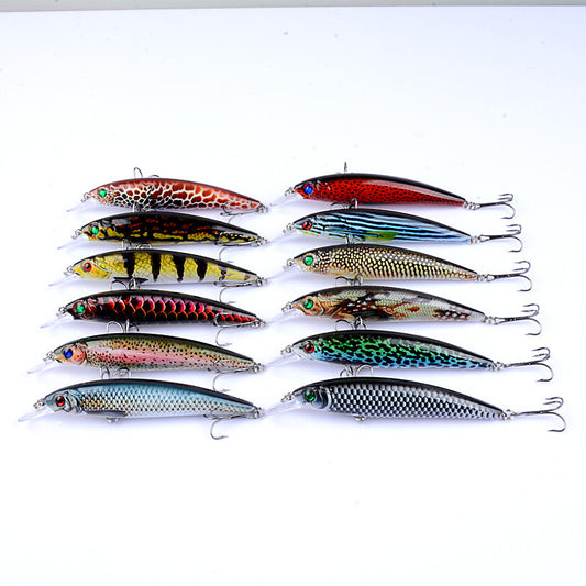 12x Popper Poppers 14cm Fishing Lure Lures Surface Tackle Fresh Saltwater V324-LB106