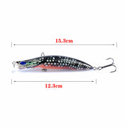 5X Popper Poppers 12.3cm Fishing Lure Lures Surface Tackle Fresh Saltwater V324-LB133