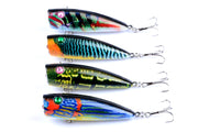 4X 6.8cm Popper Poppers Fishing Lure Lures Surface Tackle Saltwater V324-LB26
