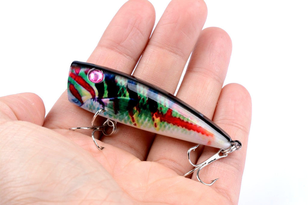 4X 6.8cm Popper Poppers Fishing Lure Lures Surface Tackle Saltwater V324-LB26