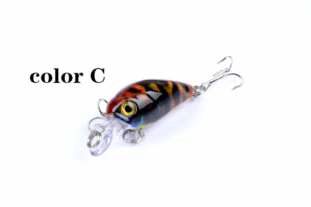 6x 4.5cm Popper Crank Bait Fishing Lure Lures Surface Tackle Saltwater V324-LB58
