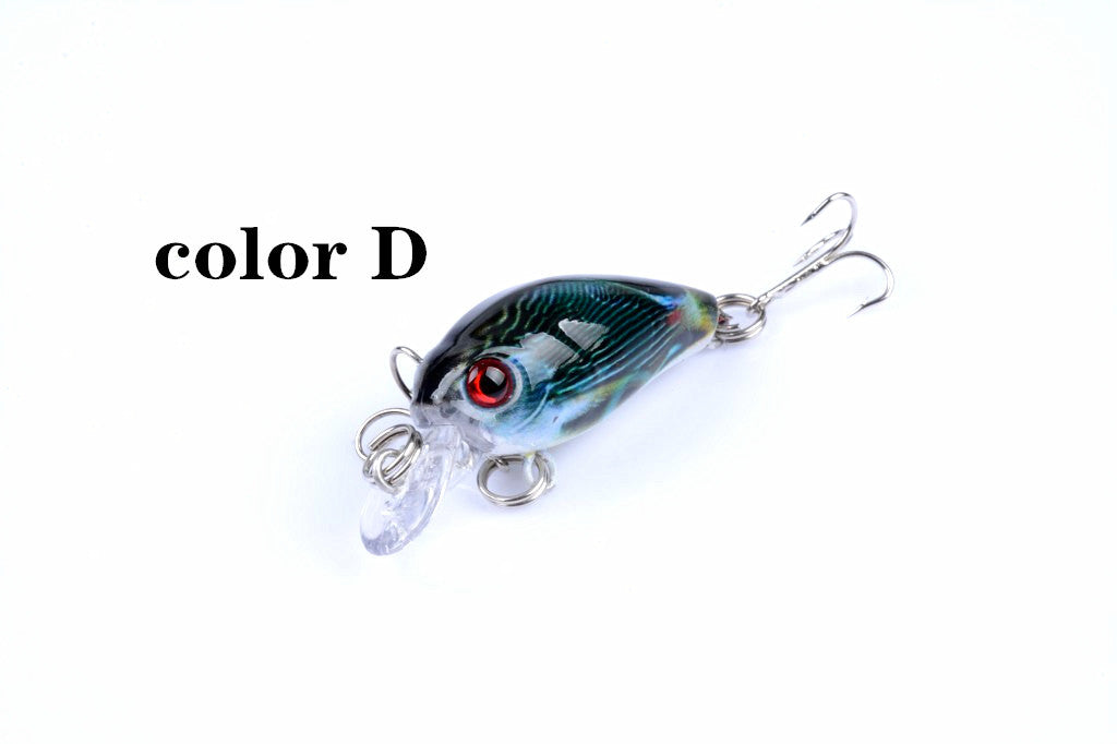 6x 4.5cm Popper Crank Bait Fishing Lure Lures Surface Tackle Saltwater V324-LB58