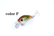 6x 4.5cm Popper Crank Bait Fishing Lure Lures Surface Tackle Saltwater V324-LB58