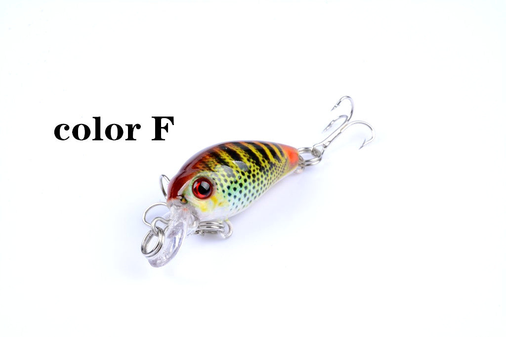 6x 4.5cm Popper Crank Bait Fishing Lure Lures Surface Tackle Saltwater V324-LB58