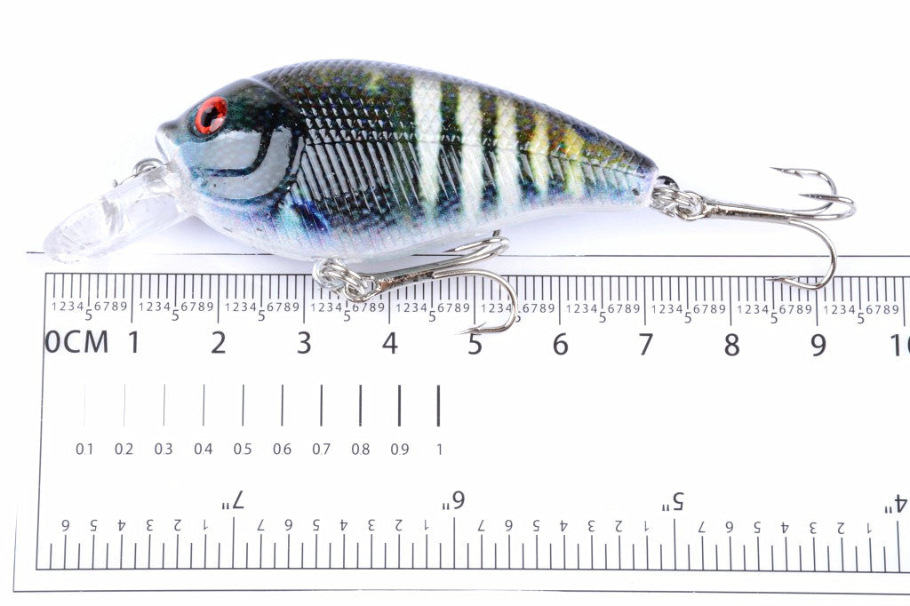 5x 7cm Popper Crank Bait Fishing Lure Lures Surface Tackle Saltwater V324-LB73