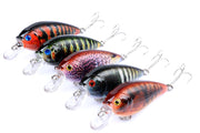5x 7cm Popper Crank Bait Fishing Lure Lures Surface Tackle Saltwater V324-LB73