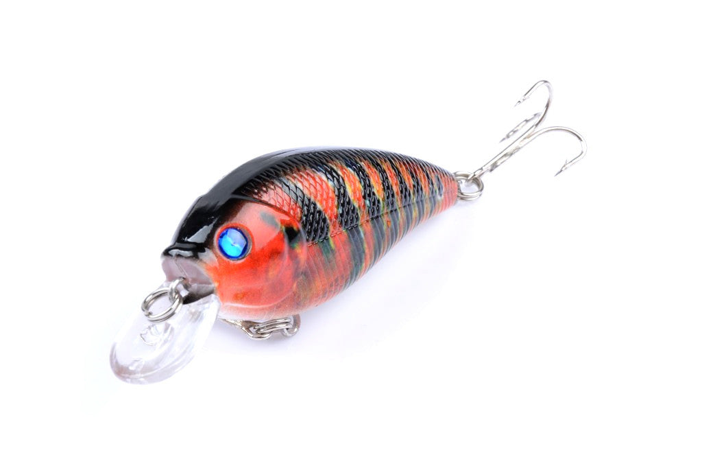 5x 7cm Popper Crank Bait Fishing Lure Lures Surface Tackle Saltwater V324-LB73