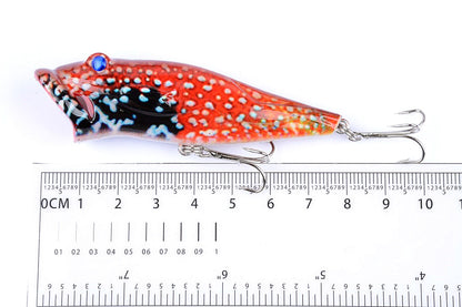 5X 8cm Popper Poppers Fishing Lure Lures Surface Tackle Fresh Saltwater V324-LB76