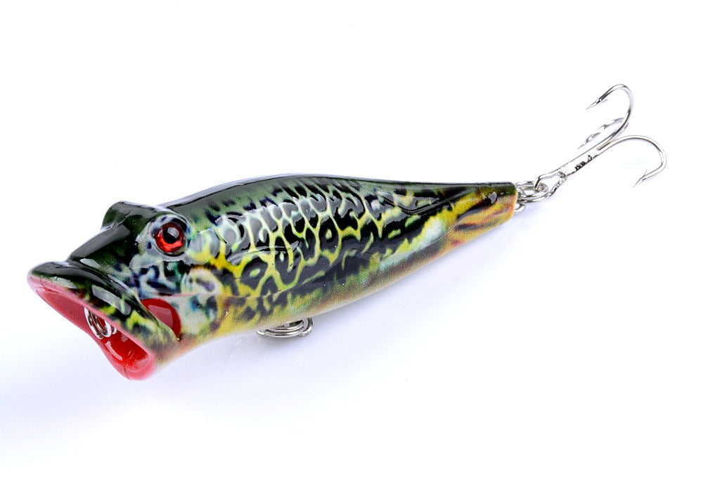 5X 8cm Popper Poppers Fishing Lure Lures Surface Tackle Fresh Saltwater V324-LB76