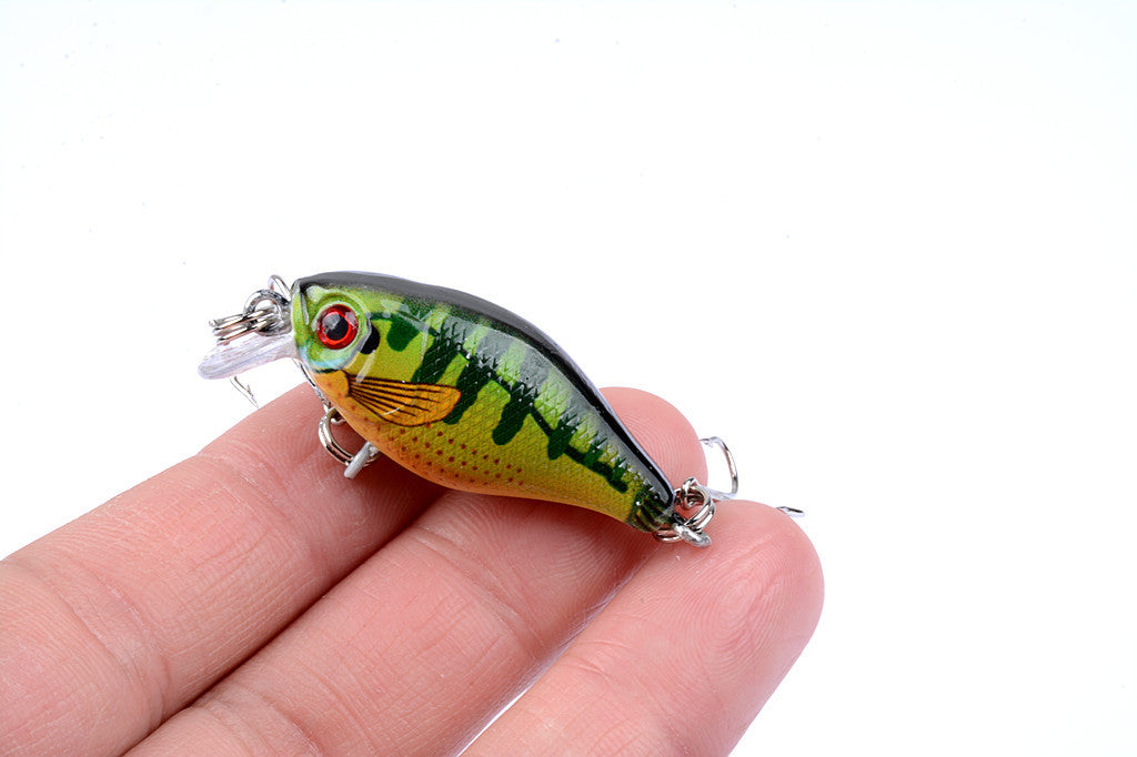 6x 4.3cm Popper Crank Bait Fishing Lure Lures Surface Tackle Saltwater V324-LB95