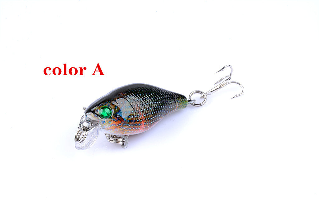 6x 4.3cm Popper Crank Bait Fishing Lure Lures Surface Tackle Saltwater V324-LB95