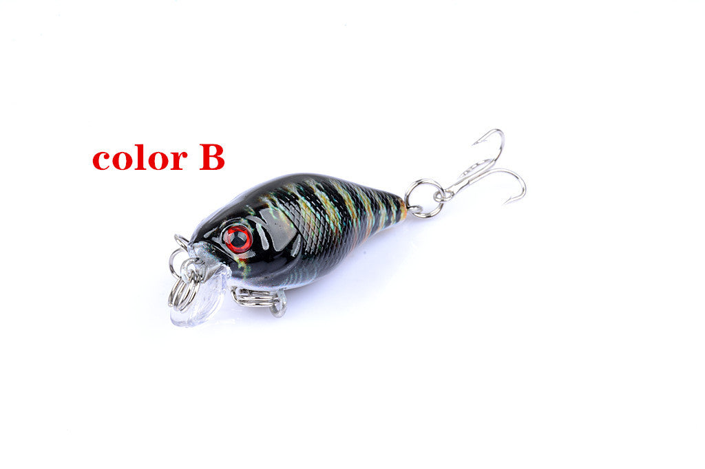 6x 4.3cm Popper Crank Bait Fishing Lure Lures Surface Tackle Saltwater V324-LB95