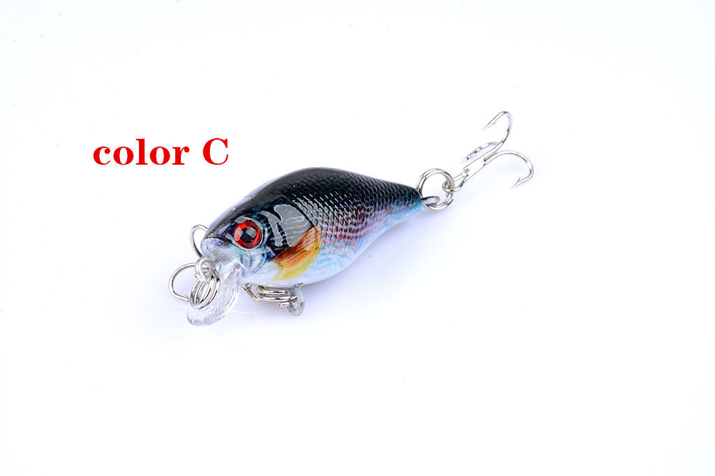 6x 4.3cm Popper Crank Bait Fishing Lure Lures Surface Tackle Saltwater V324-LB95