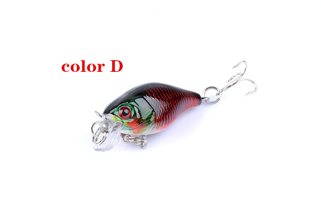 6x 4.3cm Popper Crank Bait Fishing Lure Lures Surface Tackle Saltwater V324-LB95