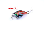 6x 4.3cm Popper Crank Bait Fishing Lure Lures Surface Tackle Saltwater V324-LB95