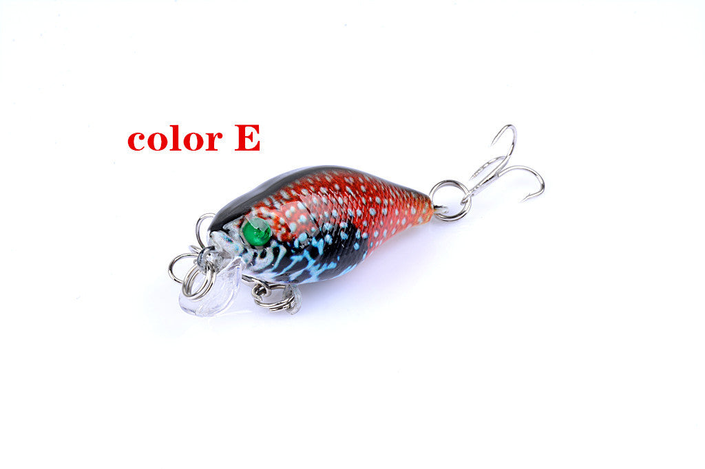 6x 4.3cm Popper Crank Bait Fishing Lure Lures Surface Tackle Saltwater V324-LB95