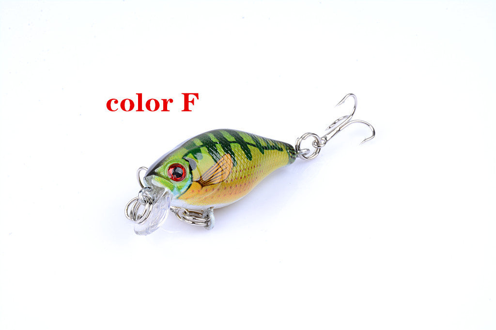 6x 4.3cm Popper Crank Bait Fishing Lure Lures Surface Tackle Saltwater V324-LB95