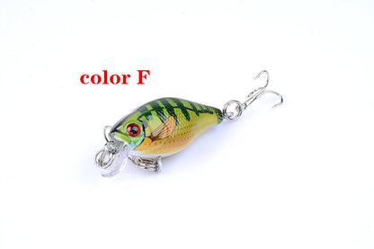 6x 4.3cm Popper Crank Bait Fishing Lure Lures Surface Tackle Saltwater V324-LB95