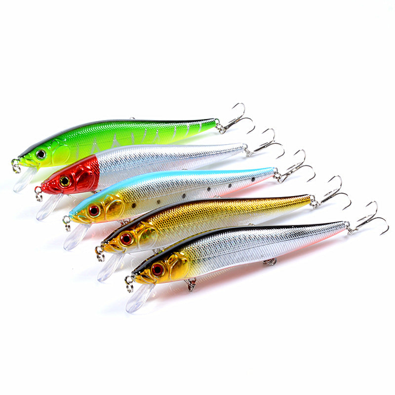 5x Popper Minnow 14cm Fishing Lure Lures Surface Tackle Fresh Saltwater V324-M0199