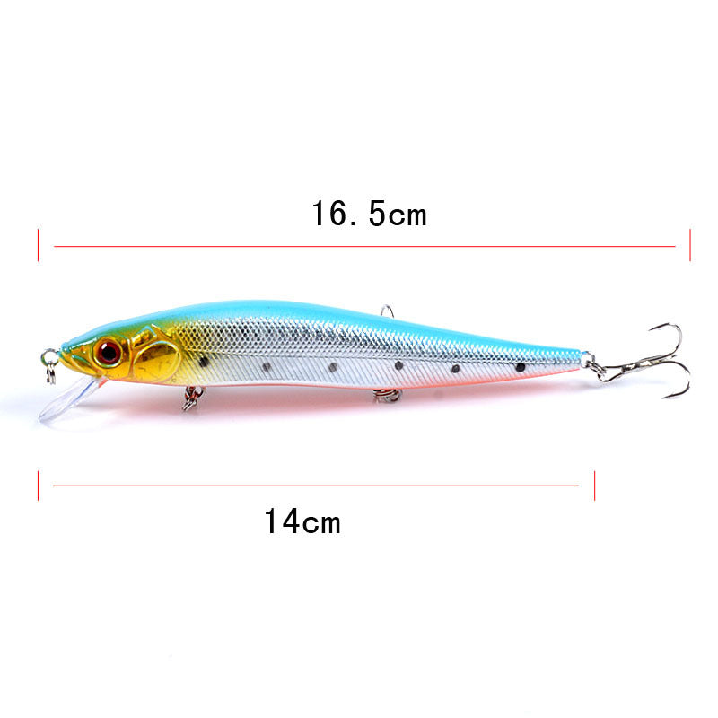 5x Popper Minnow 14cm Fishing Lure Lures Surface Tackle Fresh Saltwater V324-M0199