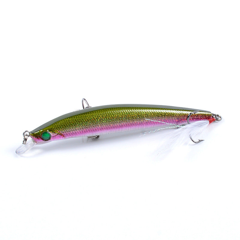 8x Popper Minnow 11.2cm Fishing Lure Lures Surface Tackle Fresh Saltwater V324-M0207